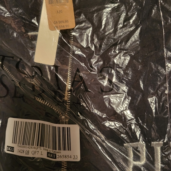 Victorias Secret VS PINK Varsity full zip jacket bling shine black - Picture 2 of 4